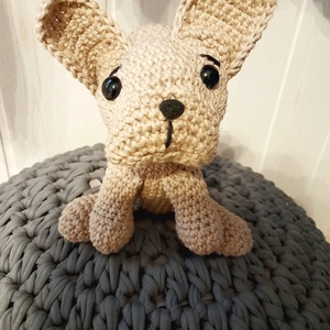 Kézzel horgolt bulldog kutyus. - játék & sport - plüssállat & játékfigura - más figura - Meska.hu