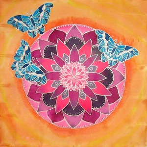 Mandala pillangókkal - Meska.hu