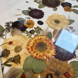 Lebegő esküvői csokor 40x50 cm világosbarna keretben - otthon & életmód - dekoráció - kép & falikép - üvegkép - Meska.hu