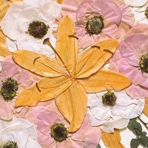 Liliom esküvői csokor préselés, örökcsokor 50x70 cm keretben - egyedi megrendelésre - otthon & életmód - virágdekoráció - virágok - virágbox - Meska.hu