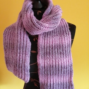 Lila sál - ruha & divat - sál, sapka, kendő - sál - Meska.hu