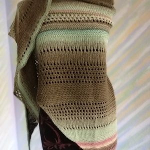 erdő kötött kendő - ruha & divat - sál, sapka, kendő - sál - Meska.hu