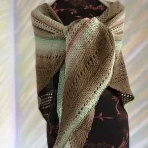 erdő kötött kendő - ruha & divat - sál, sapka, kendő - sál - Meska.hu