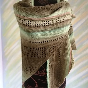 erdő kötött kendő - ruha & divat - sál, sapka, kendő - sál - Meska.hu