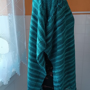 Menta poncsó  - ruha & divat - női ruha - poncsó - Meska.hu