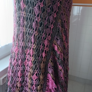  Rózsafaponcsó - ruha & divat - női ruha - poncsó - Meska.hu