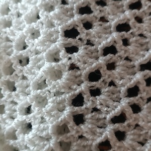 Hópehely horgolt sálkendő - ruha & divat - sál, sapka, kendő - sál - Meska.hu