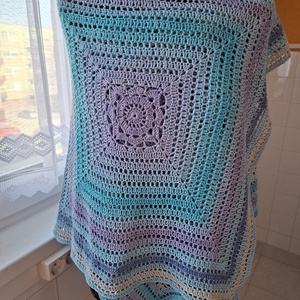 Poncsó +kendő egyben - ruha & divat - női ruha - poncsó - Meska.hu