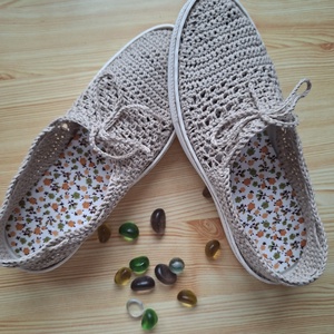 Kényelem horgolt cipő - Meska.hu