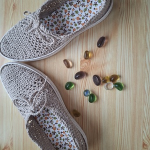 Kényelem horgolt cipő - ruha & divat - cipő & papucs - cipő, szandál - Meska.hu