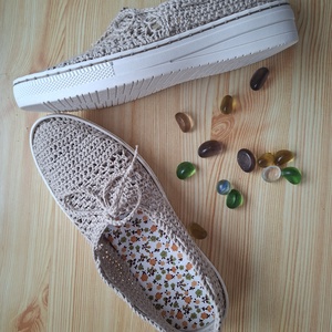 Kényelem horgolt cipő - ruha & divat - cipő & papucs - cipő, szandál - Meska.hu