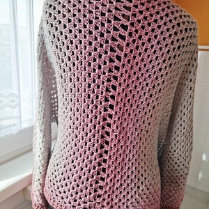 SzürkeségDivatos hexagon kardigán - ruha & divat - női ruha - kardigánok - Meska.hu