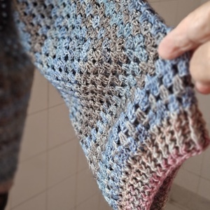 KékségDivatos hexagon kardigán - ruha & divat - női ruha - kardigánok - Meska.hu