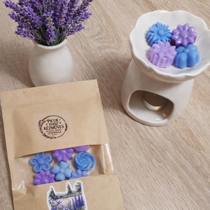 Levendula illatviasz , Otthon & Életmód, Gyertya, illat, aroma, Illatviasz, Gyertya-, mécseskészítés, MESKA