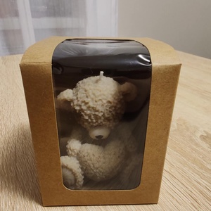 Szivecskés maci dobozban - otthon & életmód - gyertya, illat, aroma - gyertya - Meska.hu