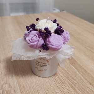 Gyertyacsokor díszdobozban - otthon & életmód - gyertya, illat, aroma - gyertya - Meska.hu