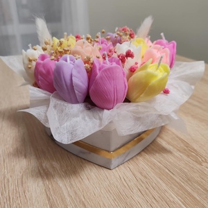 Tulipánbox gyertyából - otthon & életmód - gyertya, illat, aroma - gyertya - Meska.hu