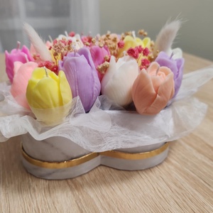 Tulipánbox gyertyából - otthon & életmód - gyertya, illat, aroma - gyertya - Meska.hu
