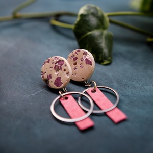 Pasztell-pink fülbevaló - ékszer - ékszerszett - Meska.hu Pasztell-pink fülbevaló - ékszer - ékszerszett - Meska.hu