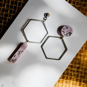 Purple hexagon - Meska.hu Purple hexagon - Meska.hu