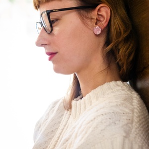 Small raspberry - ékszer - fülbevaló - pötty fülbevaló - Meska.hu