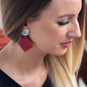 Big red marble - ékszer - fülbevaló - lógó fülbevaló - Meska.hu Big red marble - ékszer - fülbevaló - lógó fülbevaló - Meska.hu