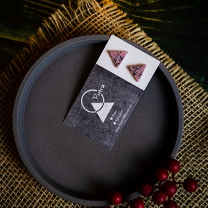 Háromszög - színes beton fülbevaló - ékszer - fülbevaló - pötty fülbevaló - Meska.hu Háromszög - színes beton fülbevaló - ékszer - fülbevaló - pötty fülbevaló - Meska.hu