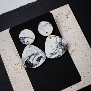 Marble 9 - ékszer - fülbevaló - lógó fülbevaló - Meska.hu
