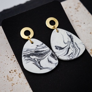 Marble 3 - ékszer - fülbevaló - lógó fülbevaló - Meska.hu