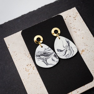 Marble 3 - ékszer - fülbevaló - lógó fülbevaló - Meska.hu