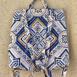 Nyári görög mintás hátizsák - táska & tok - hátizsák - hátizsák - Meska.hu