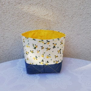 Textil kosár , Otthon & Lakás, Tárolás & Rendszerezés, Tárolókosár, Varrás, Meska