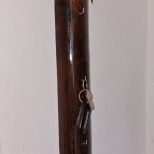 Bambusz kulcstartó tűzzománc kardos lepke (pillangó) dekorral, Otthon & Életmód, Dekoráció, Fali és függő dekoráció, Fali kulcstartó, Famegmunkálás, Tűzzománc, MESKA