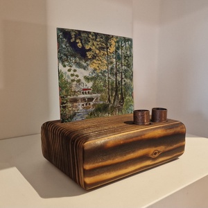 Asztali tolltartó tűzzomác képpel mocsári ciprusokról - otthon & életmód - tárolás & rendszerezés - íróasztali tároló - Meska.hu