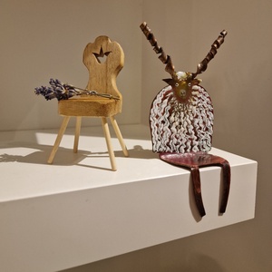 Tűzzománc Racka polc dekoráció - otthon & életmód - dekoráció - asztal és polc dekoráció - asztaldísz - Meska.hu