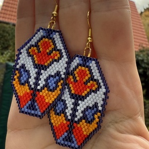 Gyöngyös fülbevalók - ékszer - karkötő - gyöngyös karkötő - Meska.hu