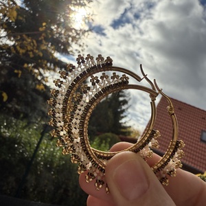 Gyöngyös fülbevalók - ékszer - fülbevaló - fülgyűrű - Meska.hu