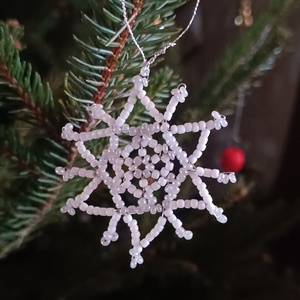 Hópihe gyöngy karácsonyfadísz szett - karácsony - karácsonyi lakásdekoráció - karácsonyfadíszek - Meska.hu Hópihe gyöngy karácsonyfadísz szett - karácsony - karácsonyi lakásdekoráció - karácsonyfadíszek - Meska.hu