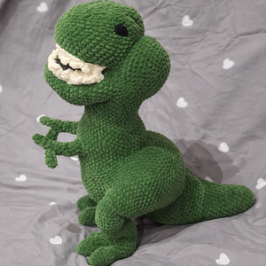 Horgolt Dínó (T-rex) - játék & sport - plüssállat & játékfigura - plüss dínók - Meska.hu