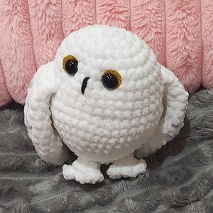 Horgolt Hóbagoly - játék & sport - plüssállat & játékfigura - bagoly - Meska.hu