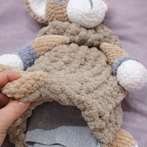 Horgolt Alvós Cica - játék & sport - plüssállat & játékfigura - plüss bárány - Meska.hu