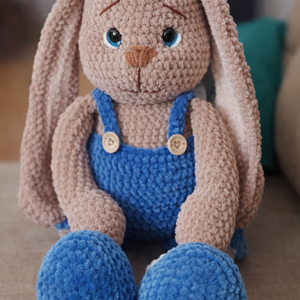 Horgolt Nyuszi - játék & sport - plüssállat & játékfigura - nyuszi - Meska.hu