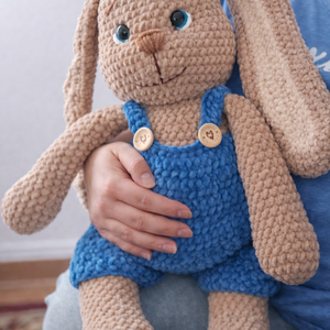 Horgolt Nyuszi - játék & sport - plüssállat & játékfigura - nyuszi - Meska.hu