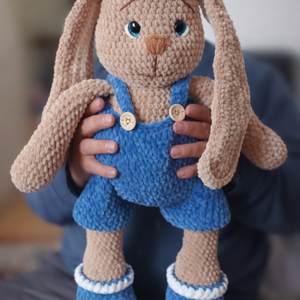 Horgolt Nyuszi - játék & sport - plüssállat & játékfigura - nyuszi - Meska.hu