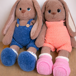 Horgolt Nyuszik párban, Játék & Sport, Plüssállat & Játékfigura, Nyuszi, Kötés, Horgolás, MESKA