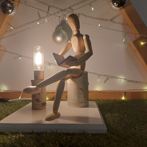 Olvasó lámpa, Otthon & Életmód, Lámpa, Hangulatlámpa, Famegmunkálás, MESKA