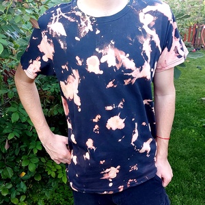 Póló batikolt festett-festett póló - ruha & divat - női ruha - póló, felső - Meska.hu