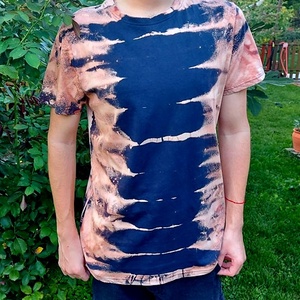 Póló festett-batikolt póló - ruha & divat - férfi ruha - póló - Meska.hu