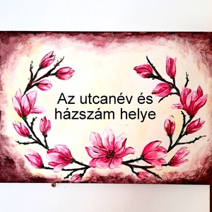 Utca tábla, Otthon & Életmód, Ház & Kert, Házszám, Festészet, MESKA