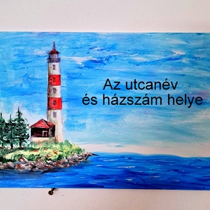 Utca tábla-egyedi, Otthon & Életmód, Ház & Kert, Házszám, Festészet, MESKA